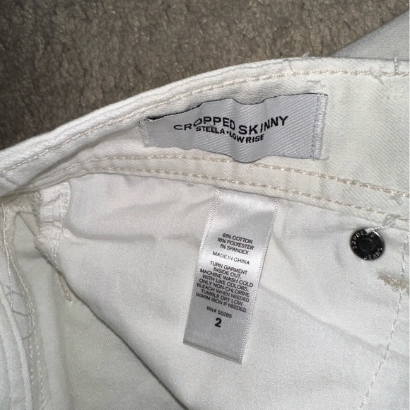 White cropped Skinny Jeans with Sleek Fit - Picture 3 of 3